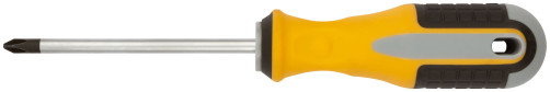 Screwdriver "Start", CrV steel, rubberized handle 6x100 mm PH2