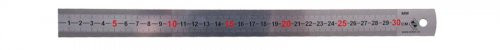 300mm shiny metal ruler