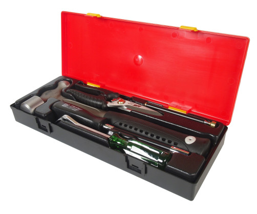 A set of tools combined (in the case) 5pcs JTC/1