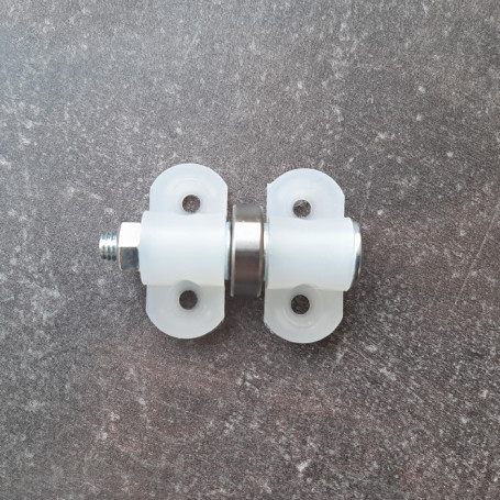 Mini bearing support rollers for medium loads (8 pcs). Height 19.5 mm