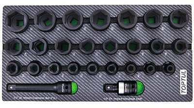 Головка ударная 1/2" 8 мм TOPTUL KABA1608