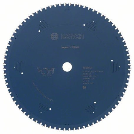 Пильный диск Expert for Steel 355 x 25,4 x 2,6 mm, 80