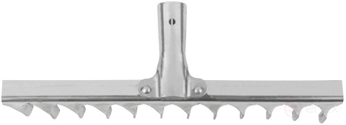 Грабли, витой зуб, нержавеющая сталь, 12 зубьев, без черенка