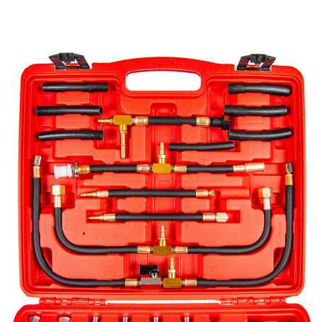 Набор для измерения давления в топливных системах ER-86323 (0-10 bar) 46пр. в кейсе ЭВРИКА /1/5