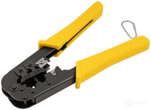 Кримпер для обжима разъемов RJ11, RJ12, RJ45, пластиковые ручки 190 мм