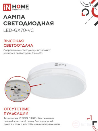 Лампа светодиодная LED-GX70-VC 20Вт 230В 4000К 1900Лм IN HOME
