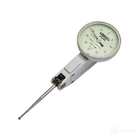 Lever-toothed indicator 0.5 mm (0.01 mm) with extended probe L 34.6 mm