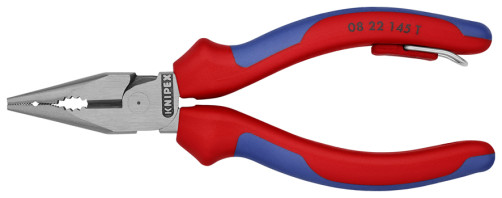 Comb pliers. ostrokon. with elongated sponges, cut: provol. cf. Ø 3 mm, solid. Ø 2 mm, cable Ø 8 mm, L-145 mm, black, 2-K handles, fear. he was getting stronger.