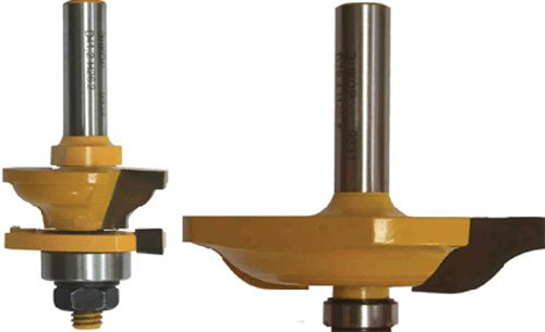 Набор фрез для изготовления филенчатых изделий, хвостовик 12 мм, 2 штуки