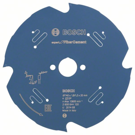 Пильный диск Expert for Fibre Cement 140 x 20 x 1,8 mm, 4