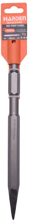Пика (долото) профессиональная 17X280X25mm, шестигранный хвостовик // HARDEN