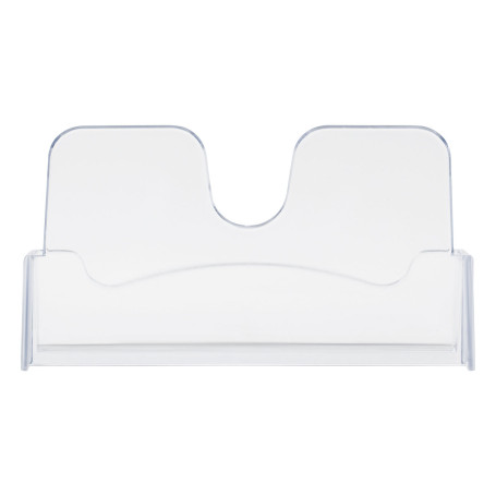 Business card holder desktop STAMP, 40*100mm, transparent