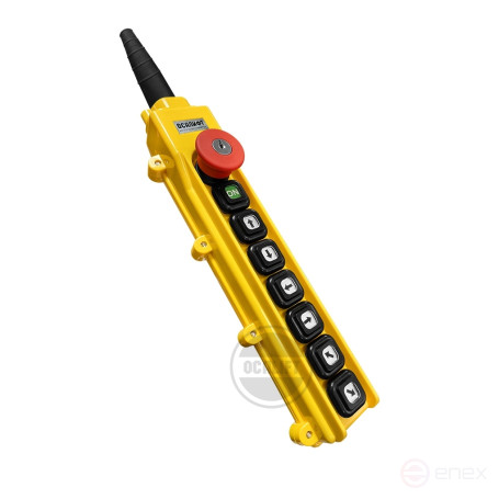 OCALIFT Пульт управления 6 кнопок, 1 скорость, стоп, ключ, старт, IP55 TNHA1-63Y