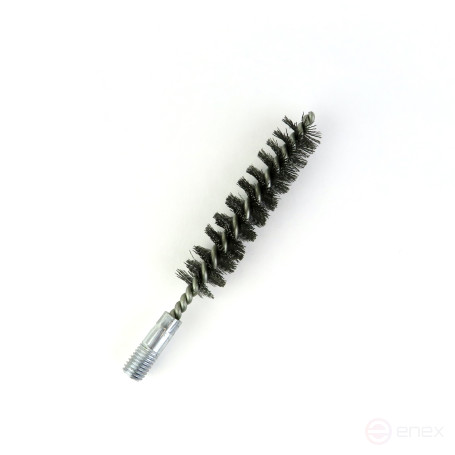 Steel brush D23, pile 0.30, fit M12 thread (14-523) cord brush for cleaning and cleaning holes, channels, heat exchanger, tubes, equipment in furnace, chimney, boiler systems