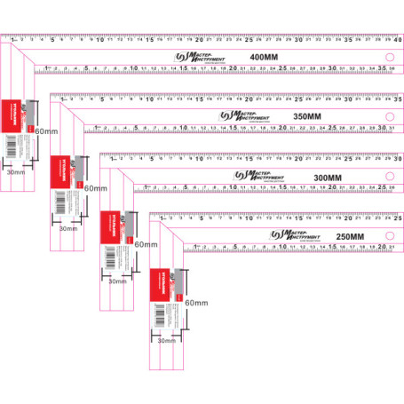 Угольник алюминиевый 40см