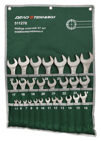 Набор ключей комбинированных 27 шт, (5.5,6,7,8, 9,10,11,12,13,14,15,16,17,18,19,20,21,22,23,24,25,26,27,28,29,30,32 мм) планшет тетрон.