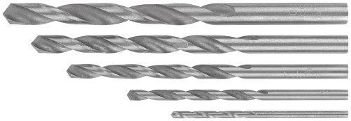 Набор сверл по металлу HSS, угол заточки 118°, в блистере, 5 шт. (2-3-4-5-6 мм)
