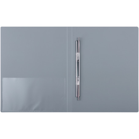 Folder with Berlingo "Standard" spring binder, 17 mm, 700 microns, grey