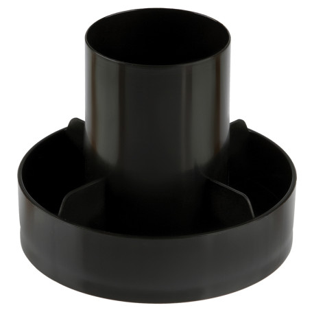 Настольная подставка СТАММ "Метеор", пластиковая, черная