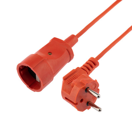 Extension cord ProConnect PVS 3x0.75.20 m, s/w, 6 A, 1300 W, IP44, orange (Made in Russia)
