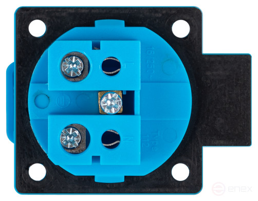 ERA R(PAN)-16-2P-PE-IP54 concealed panel socket with cover 112 2P+PE 16A 220V IP54