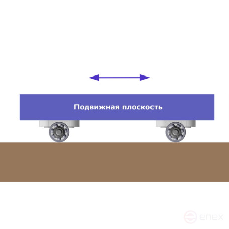 Compact bearing rollers for medium loads (6 pcs), height 21 mm