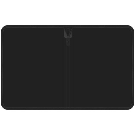 Berlingo "DoubleBlack" A4 zipper folder, 600 microns, black, with a pattern