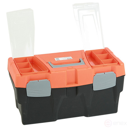 Ящик универсальный ER-10340 с лотком и 2 органайзерами на крышке 500х250х260 мм ЭВРИКА /1/3
