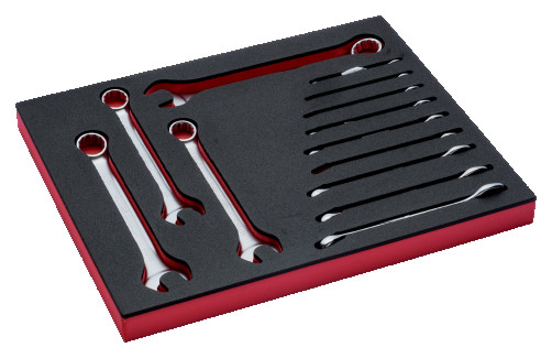 Fit&Go Set of combined inch wrenches in a bed, 13 pcs