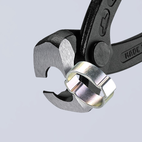 Pliers with a side spout for pressing, for clamps with one/two lugs (including Oetiker systems), L-220 mm, KN-1099I220SB