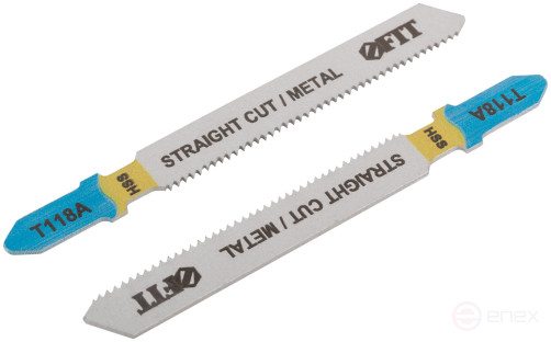 Metal blades, HSS, milled, wavy teeth, 76/51/1.2 mm (T118A), 2 pcs.