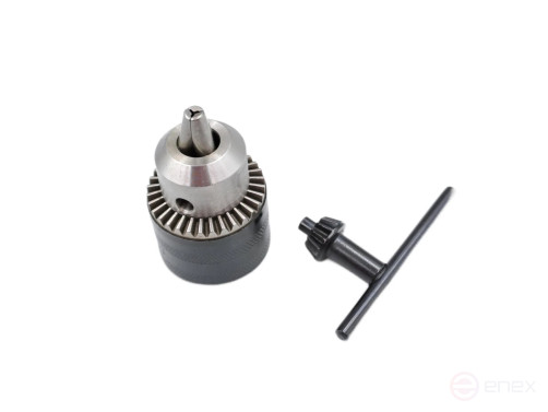 Drilling chuck PS 13 (1.5-13) B12, with key, isp. R-11 cl.2