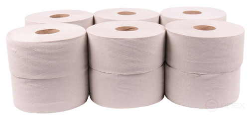 ACG Бумага туалетная "Эконом" 1сл., высота рулона 9,5 см, 600 г, сер.мак. (12рул.) 1011338