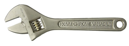 Adjustable wrench 150 mm Chrome vanadium steel. Coating-nickel