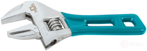 Ключ разводной с тонкими губками, пластиковая накладка на ручку, 150 мм (36 мм )