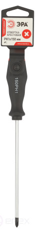 150PH1 Отвертка ЭРА PH 1х150 мм крестовая двухкомпонентная рукоятка