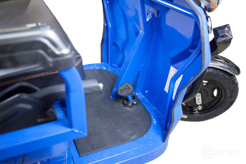 Грузовой электрический трицикл Rutrike D5 1700 гидравлика (60V1200W), темно-синий матовый