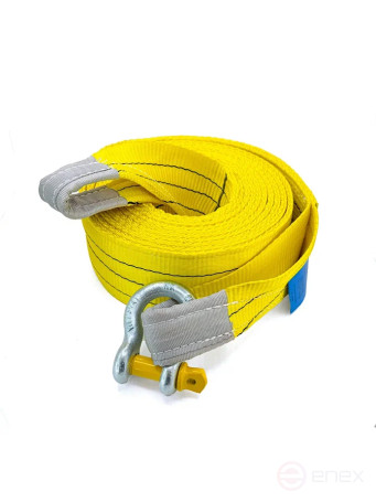 Буксировочный трос РОМЕК 21т, 6м (петля-шакл) арт. 090.2.6. ОС