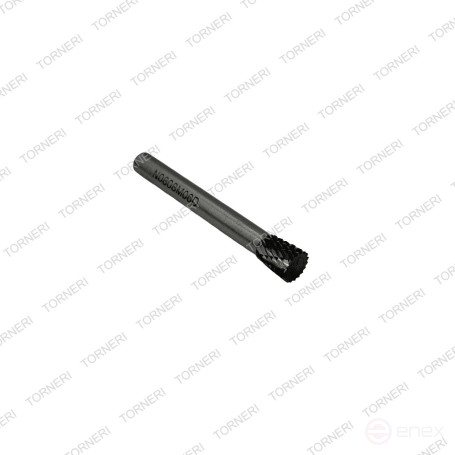 Carbide borehole type N080806 (reverse cone), 8.0 mm, shank 6 mm, double notch TORNERI T018448