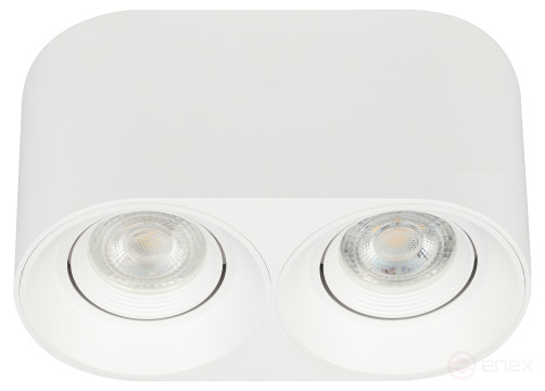 Светильник накладной ЭРА OL25-2 WH под лампу MR16 GU5.3 поворотный белый