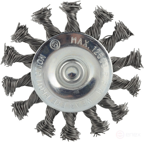 Flat drill cleaning brush D-75mm.twisted (Avtodor) 44071