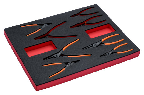 Fit&Go Set of lock ring pullers in a bed, 8 items