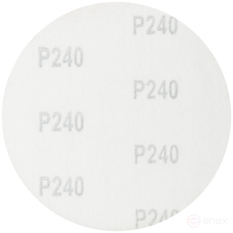 Круги шлифовальные сплошные (липучка), алюминий-оксидные, 125 мм, 5 шт. Р 240