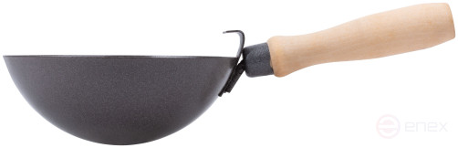 Construction bucket, wooden handle