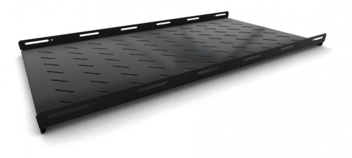 TSH3L-1050-RAL9004 (TSH3L-1050-RAL9005) Fixed shelf, depth 1050 mm, with side mount, load up to 20 kg, for cabinets of the TTB, TTR series, 485x1050mm (WxDxH), color black (RAL 9004/RAL 9005)