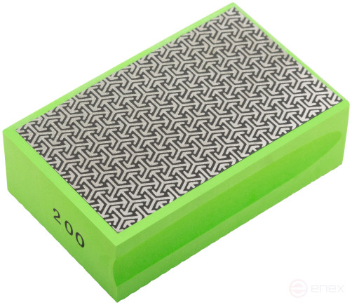 Губка алмазная для сухого шлифования, 90х55 мм, Р200