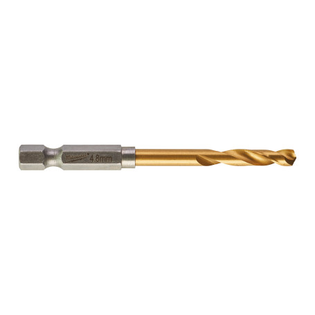 Metal drill bit RedHEX™ HSS-TiN 4.8mm
