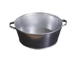 Таз круглый 13л оцинкованный