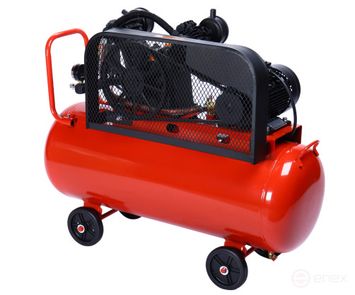 Pneumatic compressor 380V 2.2kW 8atm. 300L/min. receiver-100L piston belt GTE