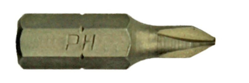 Screwdriving nozzle (BIT) PH1 x 25 mm, 10 pcs. Chrome vanadium steel.